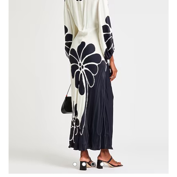 Farm Rio Palermo black cut out long sleeve maxi dress NWT XS - Picture 3 of 12